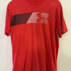 Under Armour Red Short-Sleeve Graphic Performance Tee